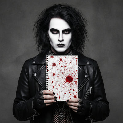 Blood Splatter Spiral Notebook
