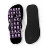 Gothic Skull Flip Flops (Purple)