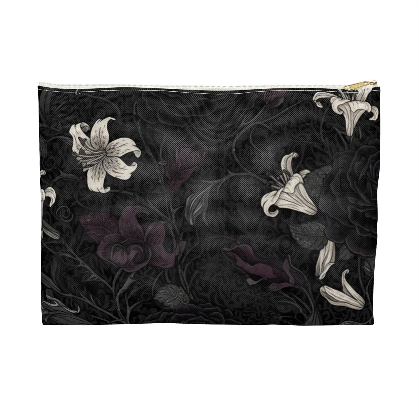 Elegant Floral Accessory Pouch