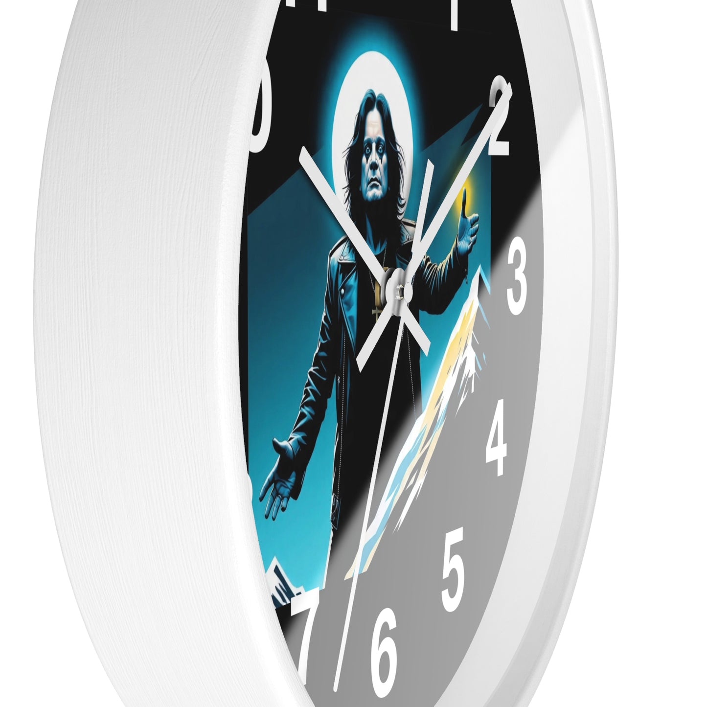 Ozzy Stylish Black Wall Clock with Iconic Design