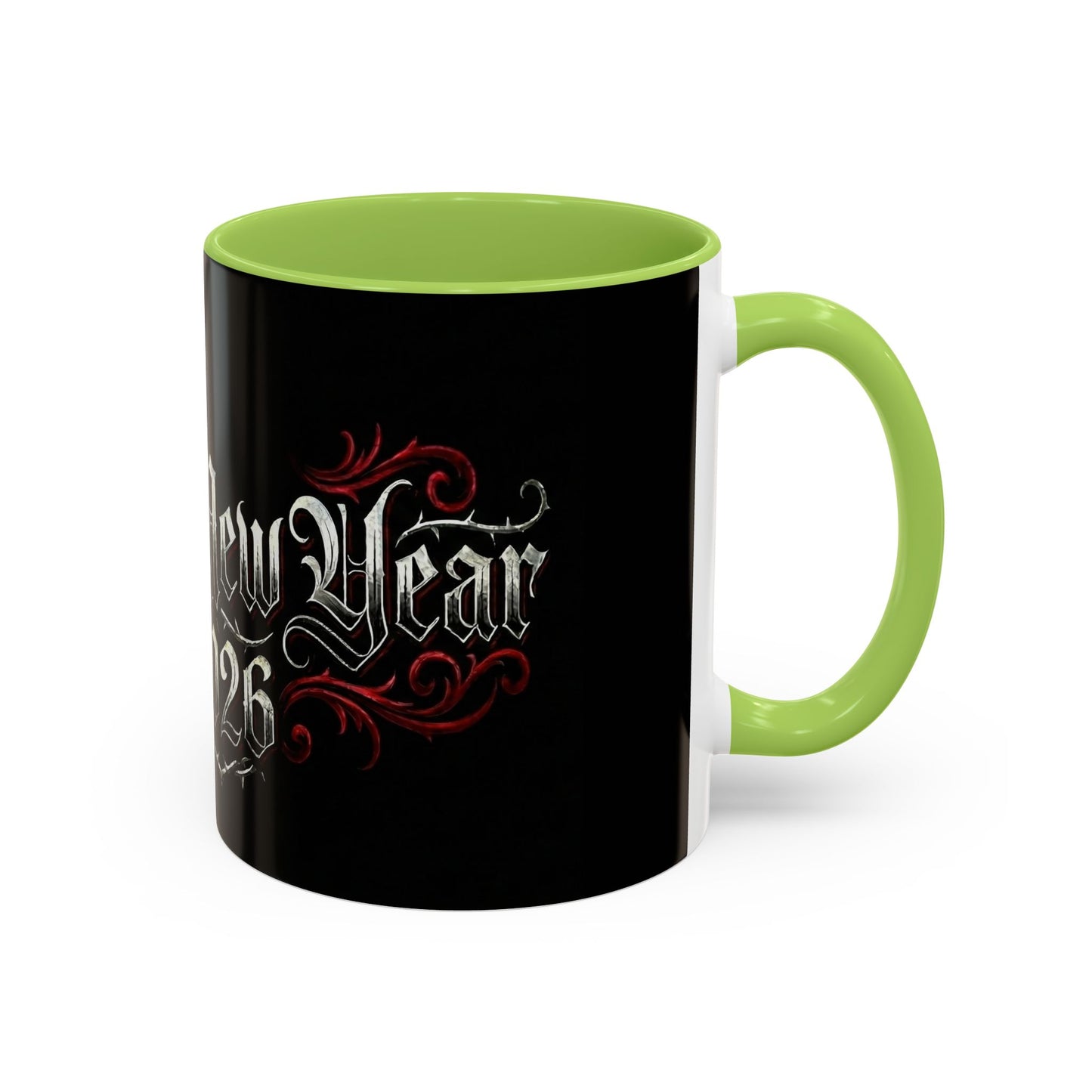 Happy New Year 2026 Accent Coffee Mug