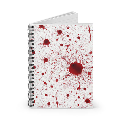 Blood Splatter Spiral Notebook