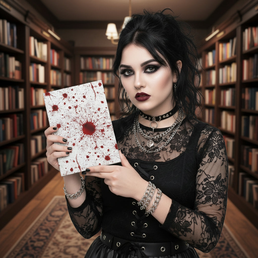 Blood Splatter Hardcover Journal