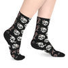 Skull & Candy Cane Mid-Length Socks