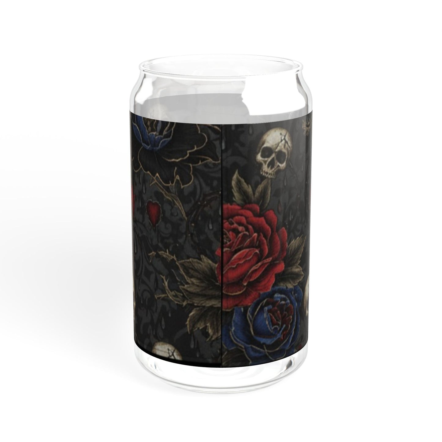 Midnight Requiem Sipper Glass with Straw - 16oz