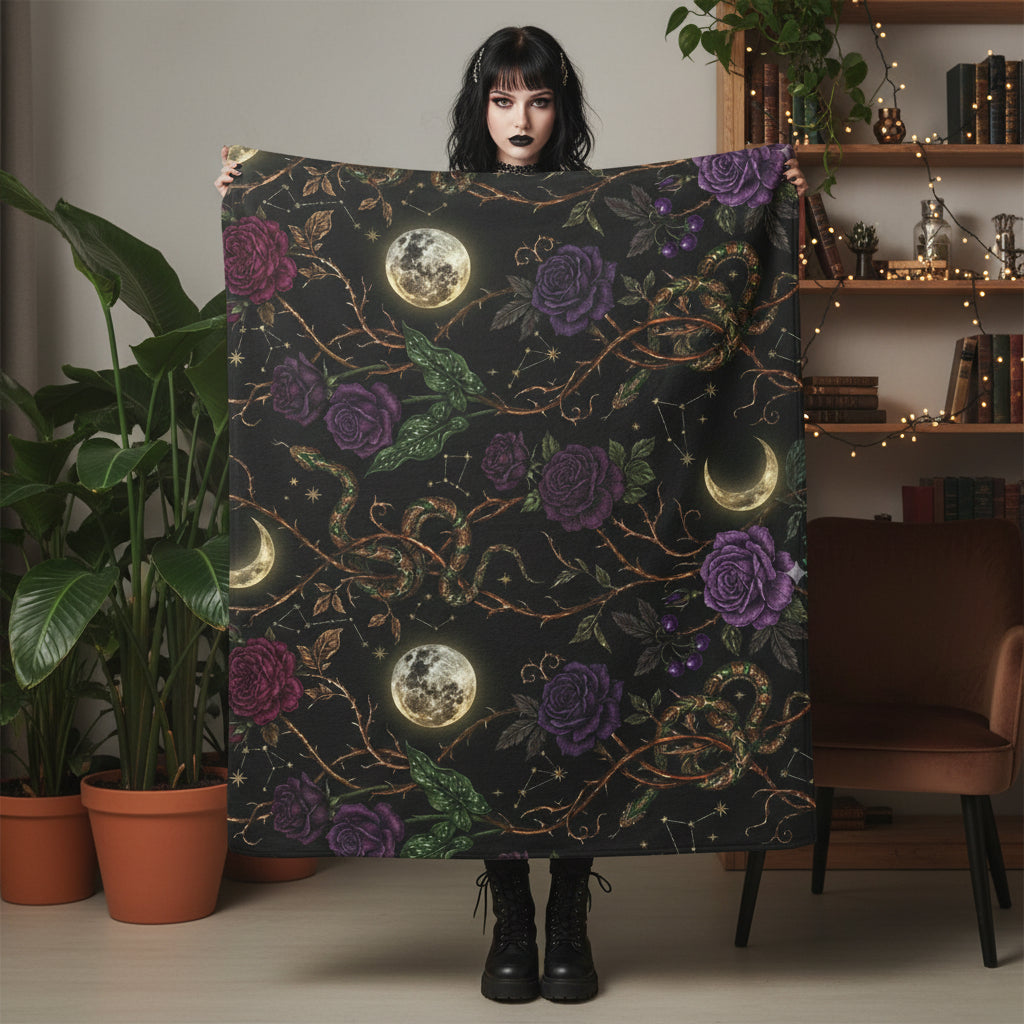 Velvet Nightshade Velveteen Plush Blanket