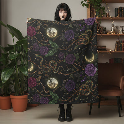 Velvet Nightshade Velveteen Plush Blanket