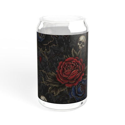 Midnight Requiem Sipper Glass with Straw - 16oz