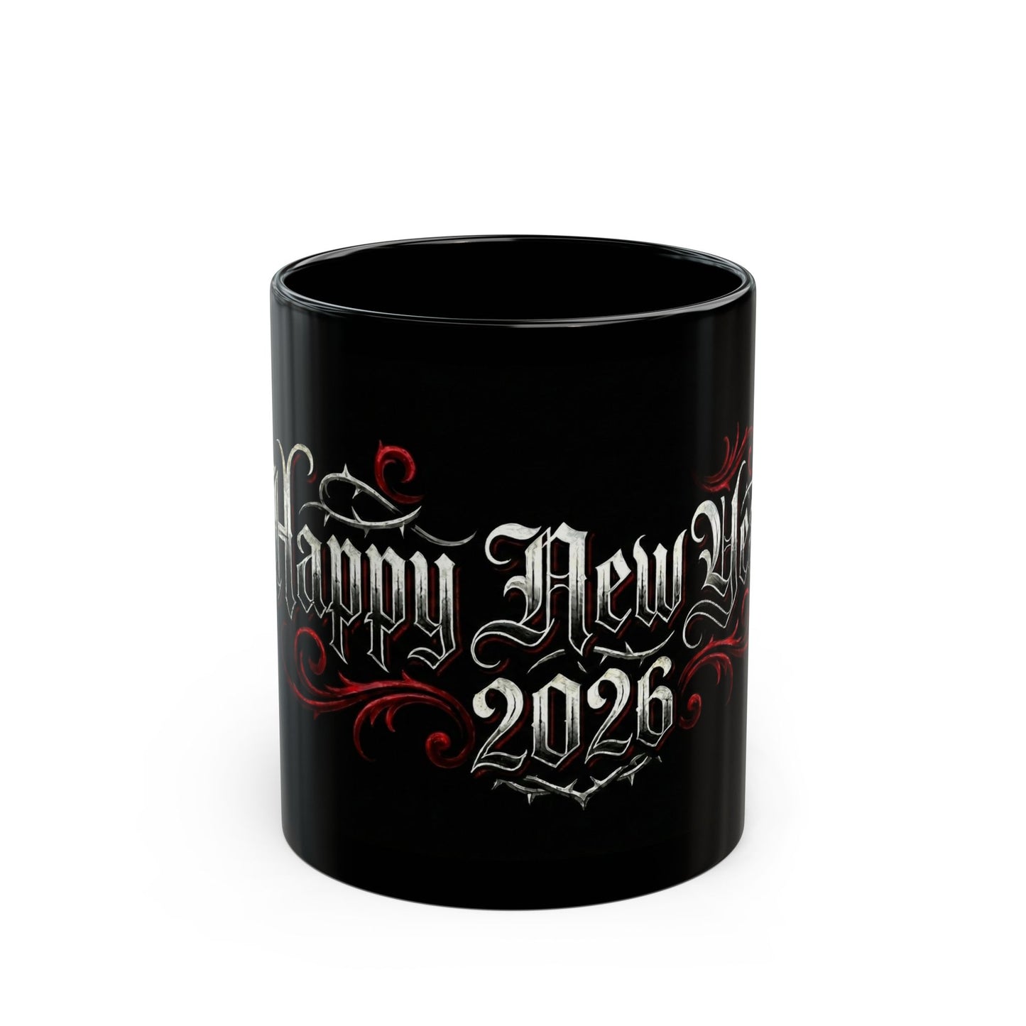 Happy New Year 2026 Black Mug
