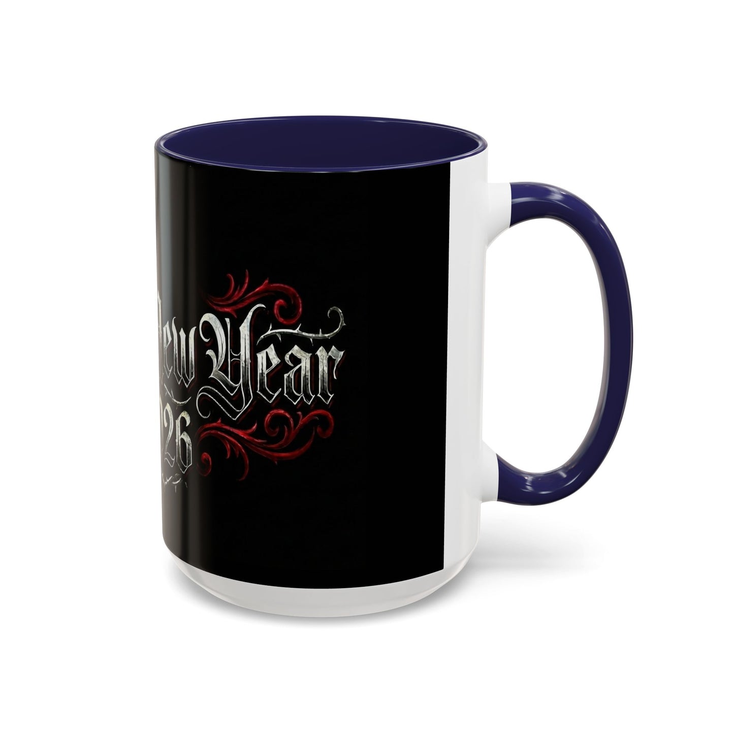 Happy New Year 2026 Accent Coffee Mug