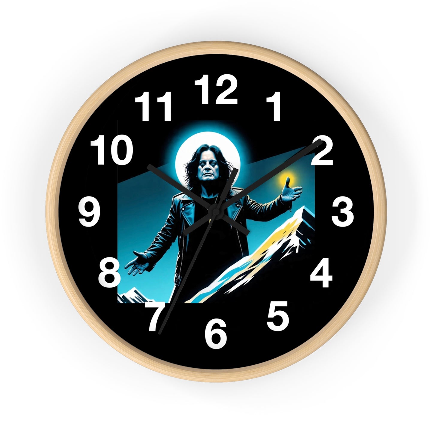 Ozzy Stylish Black Wall Clock with Iconic Design