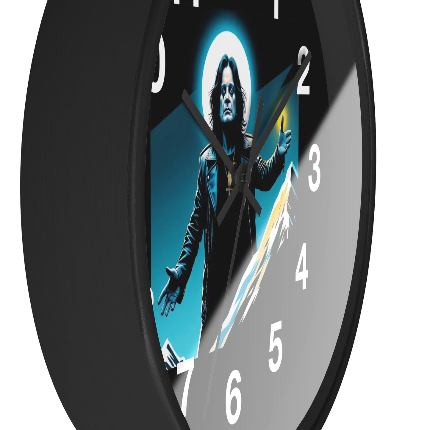 Ozzy Stylish Black Wall Clock with Iconic Design