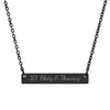 30, Flirty & Thriving | Engraved Horizontal Bar Necklace |