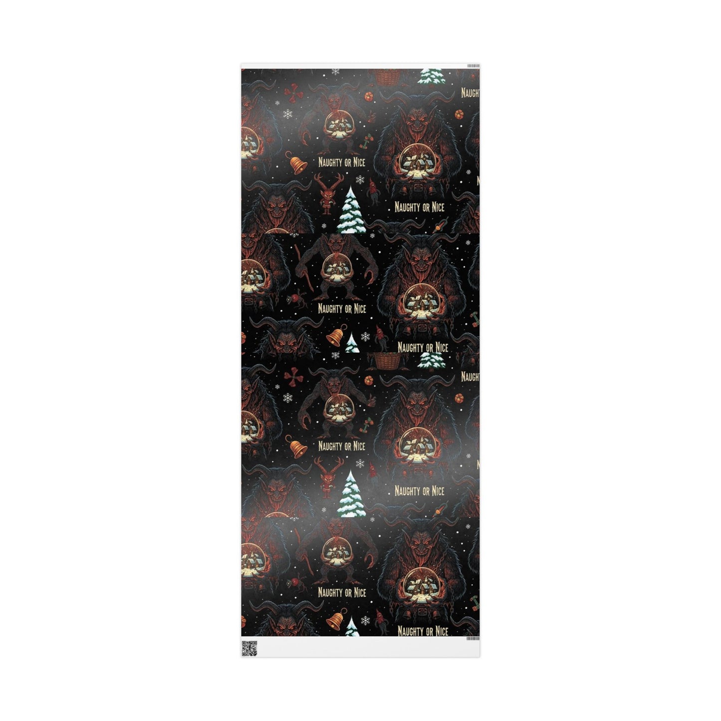 Krampus "Naughty or Nice" Wrapping Paper Roll