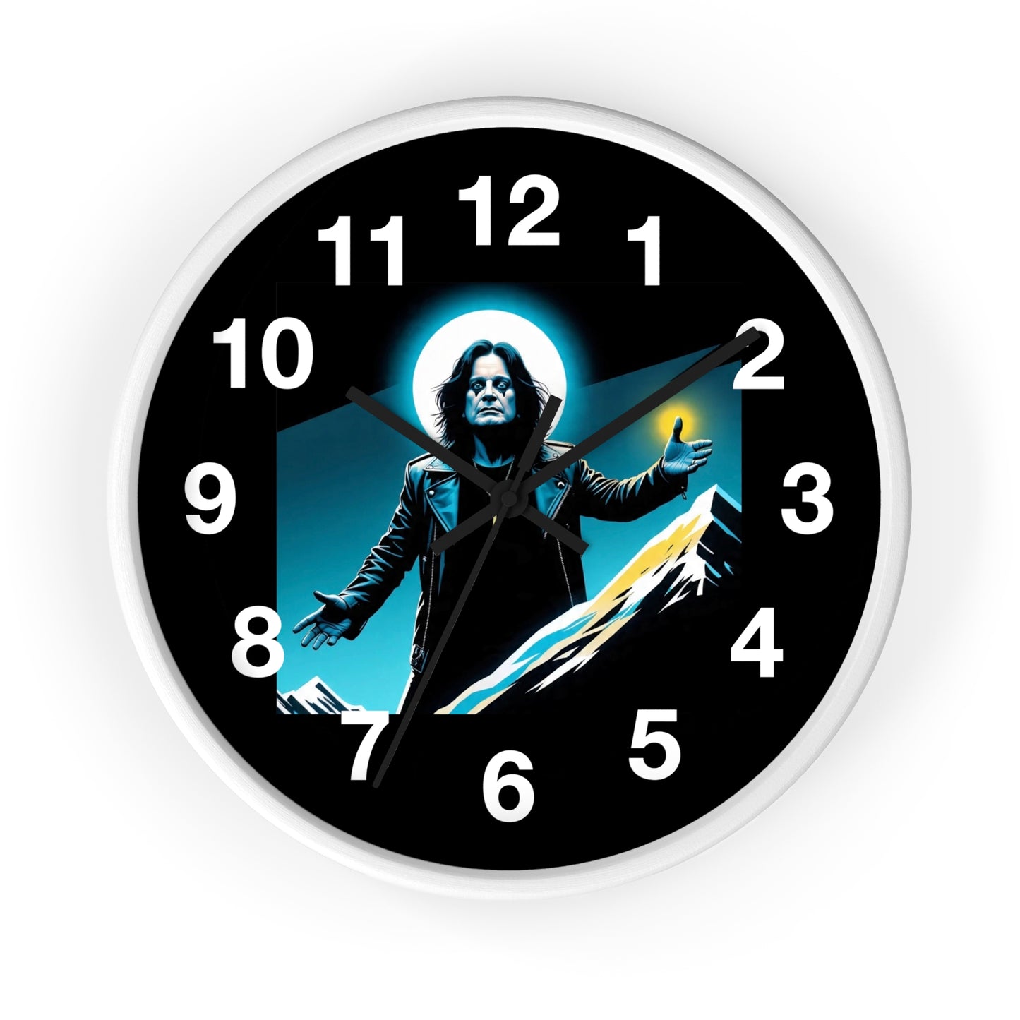 Ozzy Stylish Black Wall Clock with Iconic Design