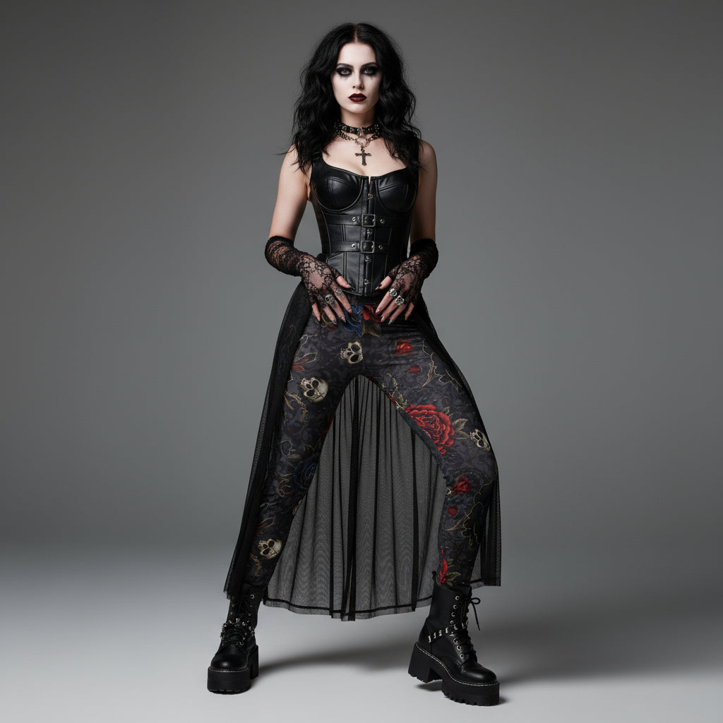 Midnight Requiem Print Leggings