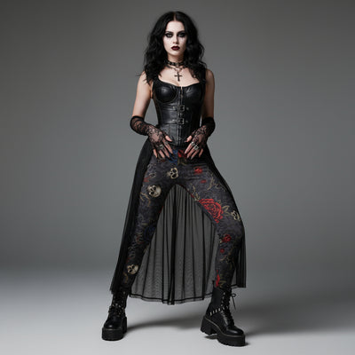 Midnight Requiem Print Leggings