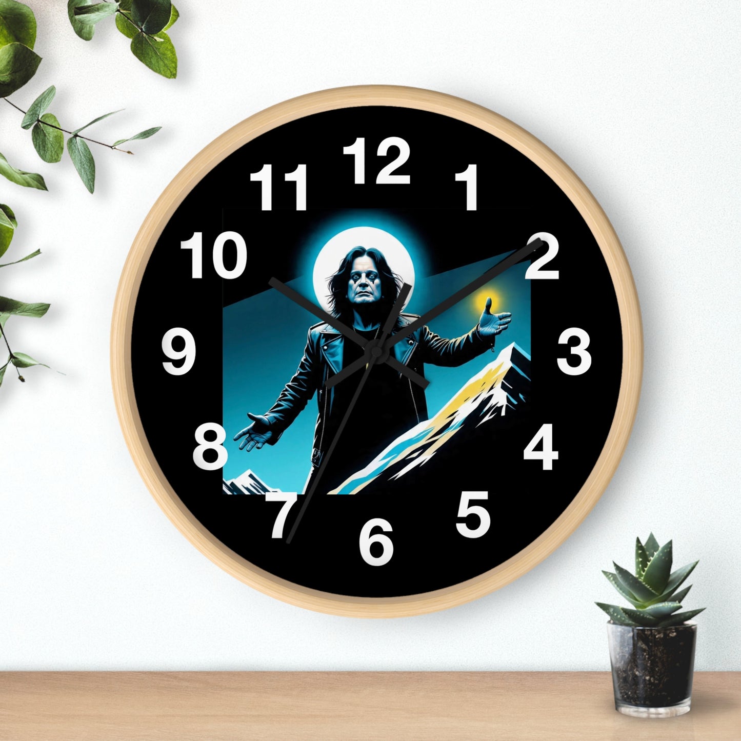 Ozzy Stylish Black Wall Clock with Iconic Design