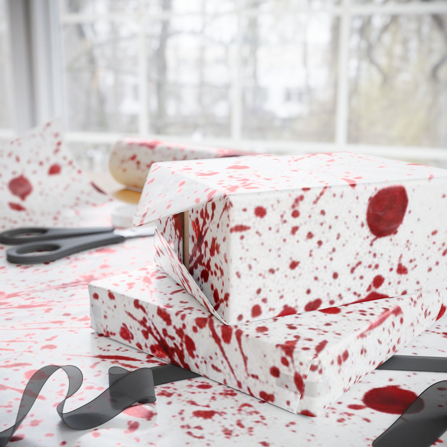 Blood Splatter Wrapping Paper Roll