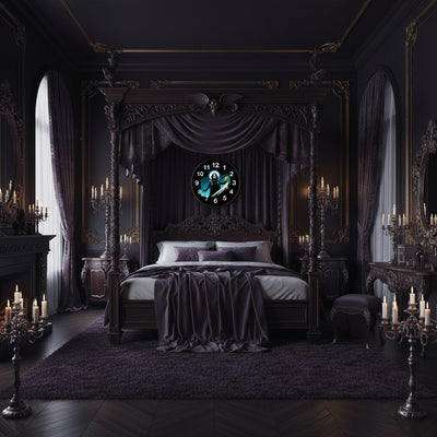 Ozzy Stylish Black Wall Clock with Iconic Design