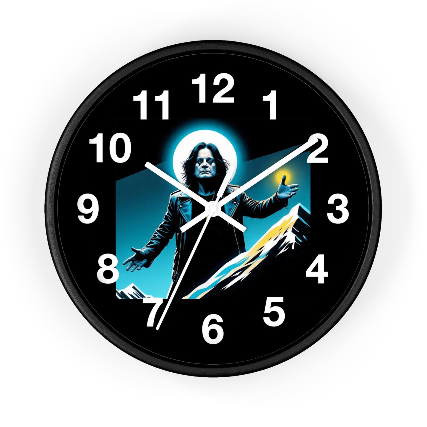 Ozzy Stylish Black Wall Clock with Iconic Design