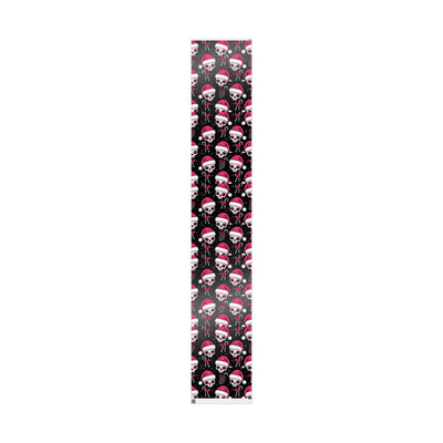 Pink & Black Gothic Sugar Skull Wrapping Paper Roll