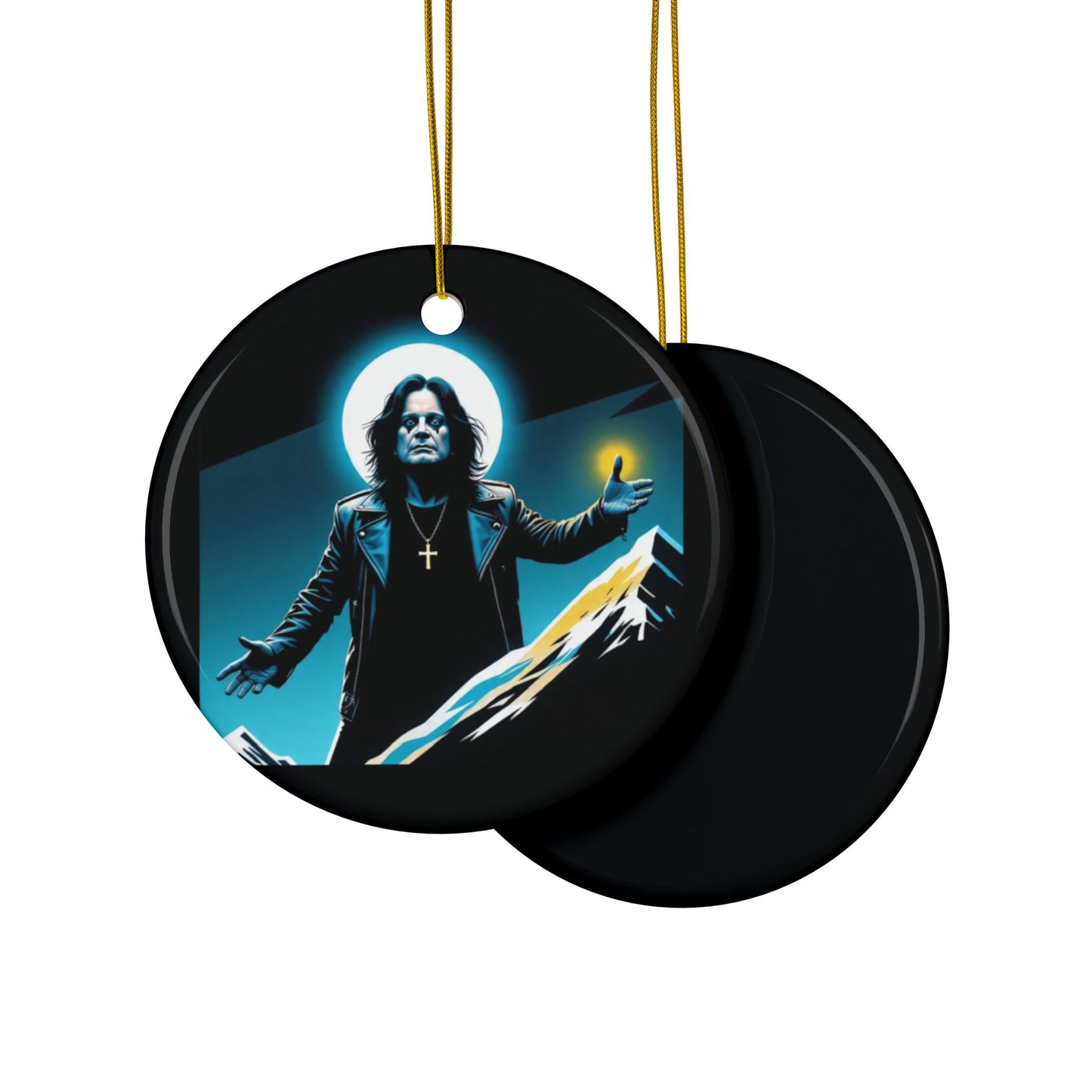 Ozzy Decorative Ceramic Ornaments: Unique Rock N' Roll Inspired Holiday Decor