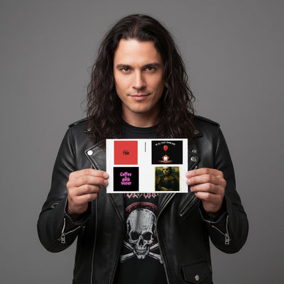 Horror Sticker Sheet Set - Coffee is Goth Water