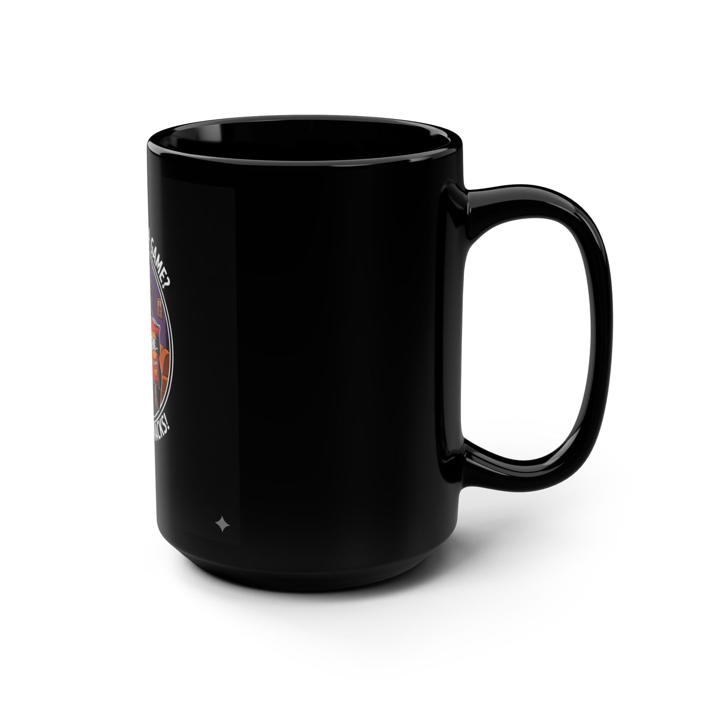 Ghost Face Black Mug, 15oz