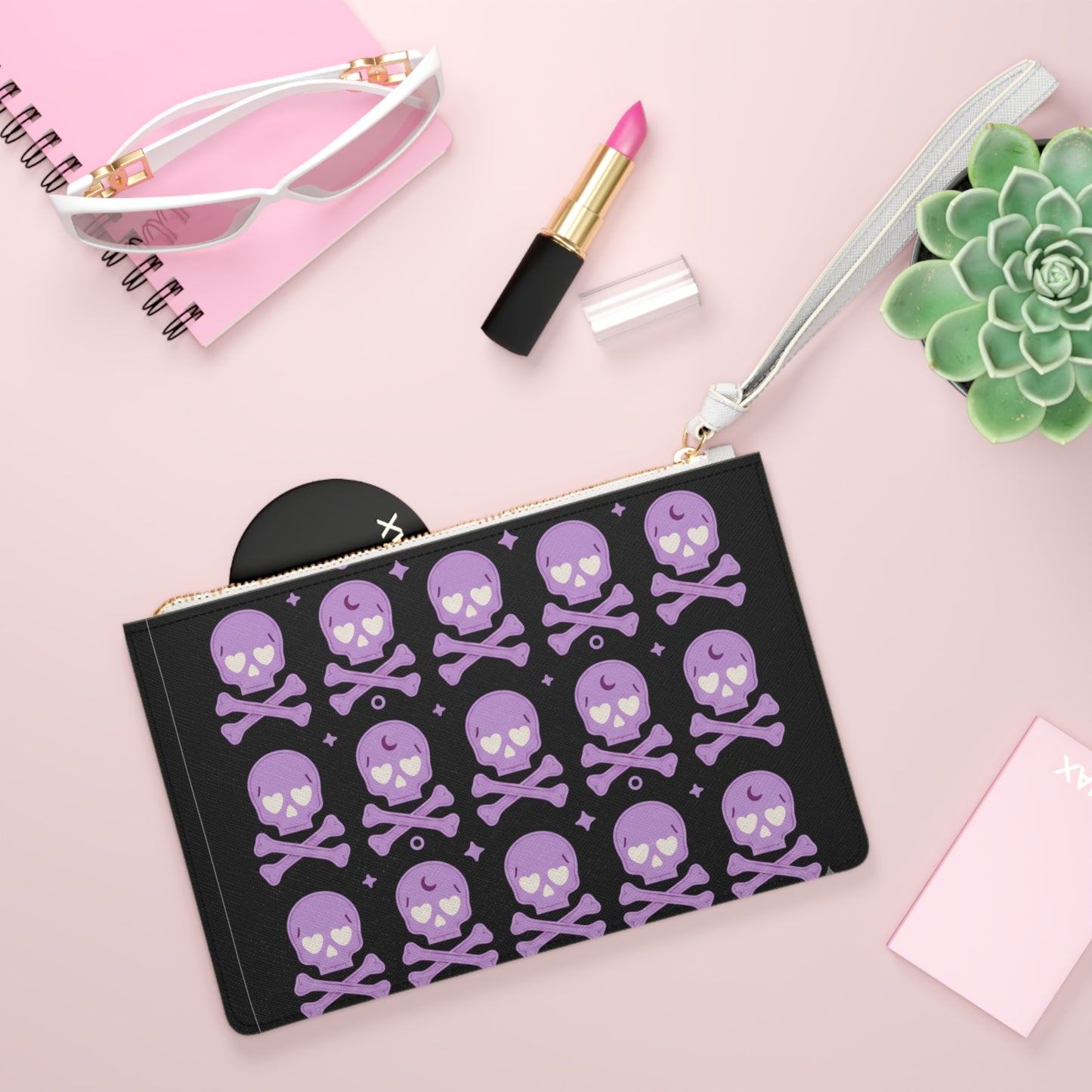 Skull & Crossbones Clutch Bag