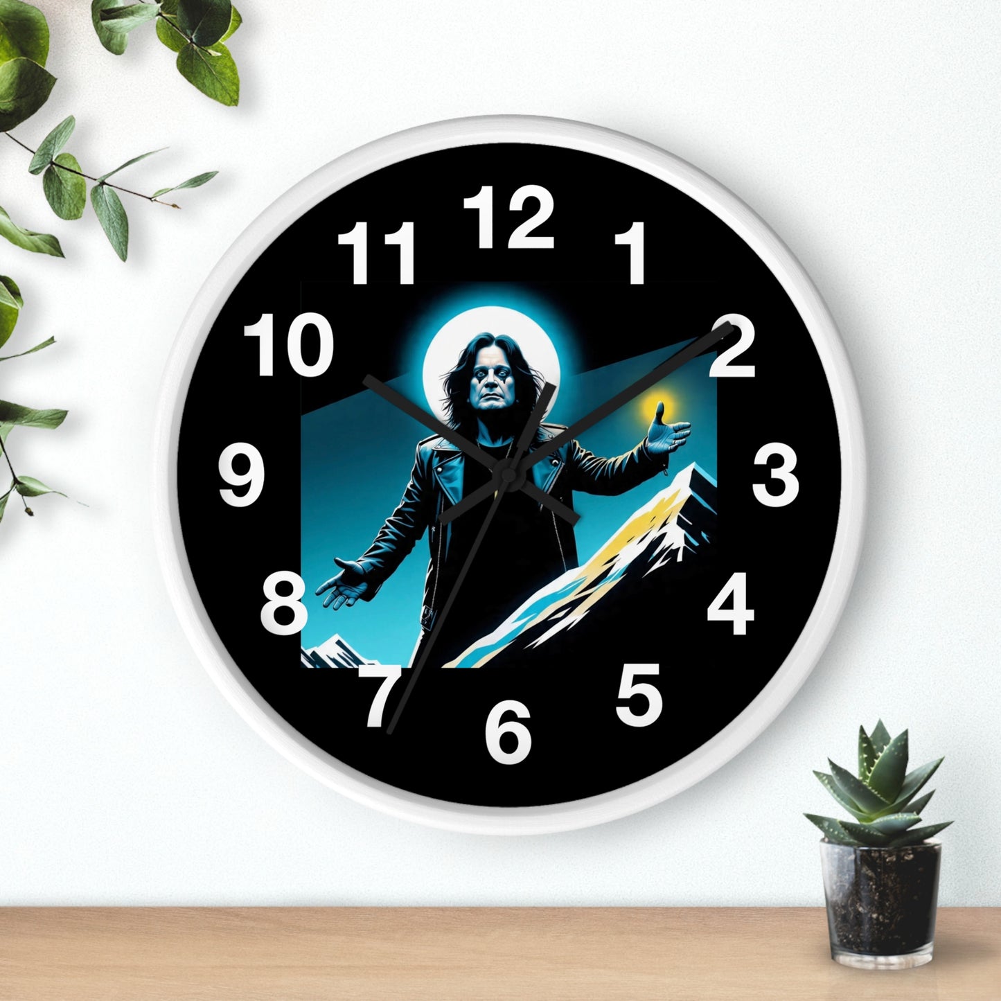 Ozzy Stylish Black Wall Clock with Iconic Design