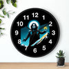 Ozzy Stylish Black Wall Clock with Iconic Design