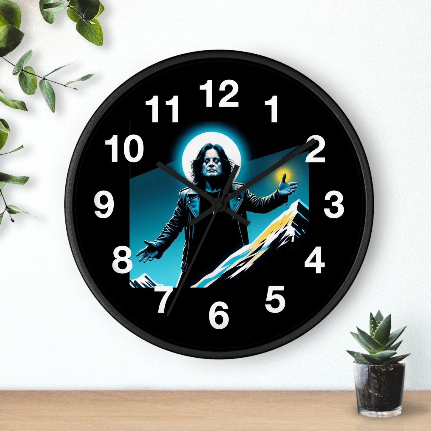 Ozzy Stylish Black Wall Clock with Iconic Design