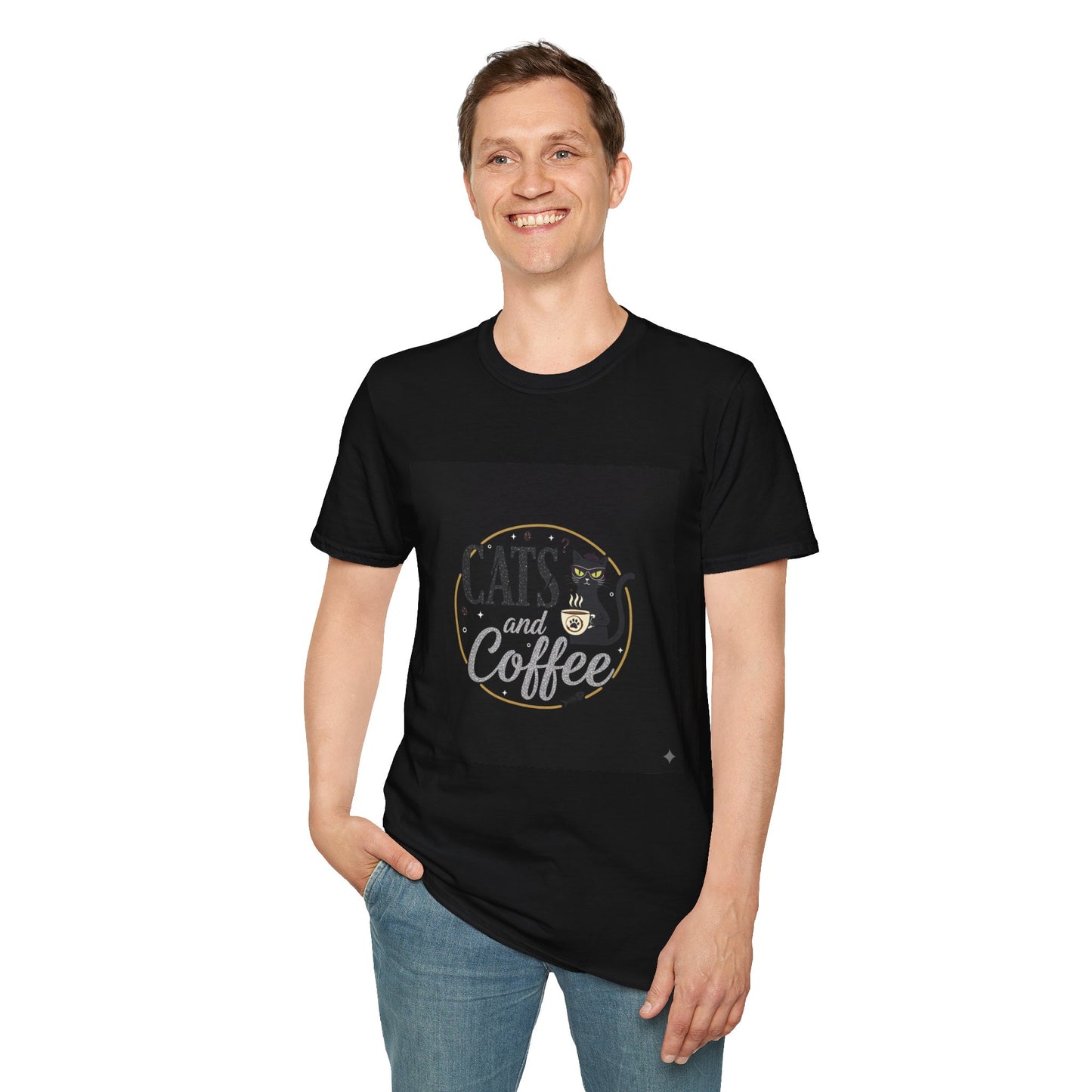 Cats and Coffee Unisex T-Shirt