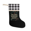 Holiday Horror Show Christmas Stocking — Buffalo Plaid Cuff Holiday Stocking