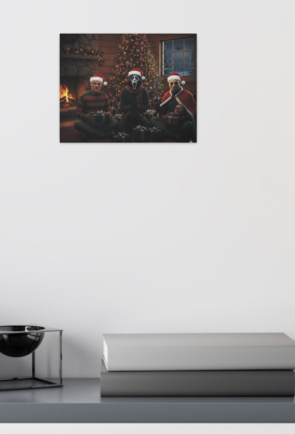 Christmas Horror Canvas Print