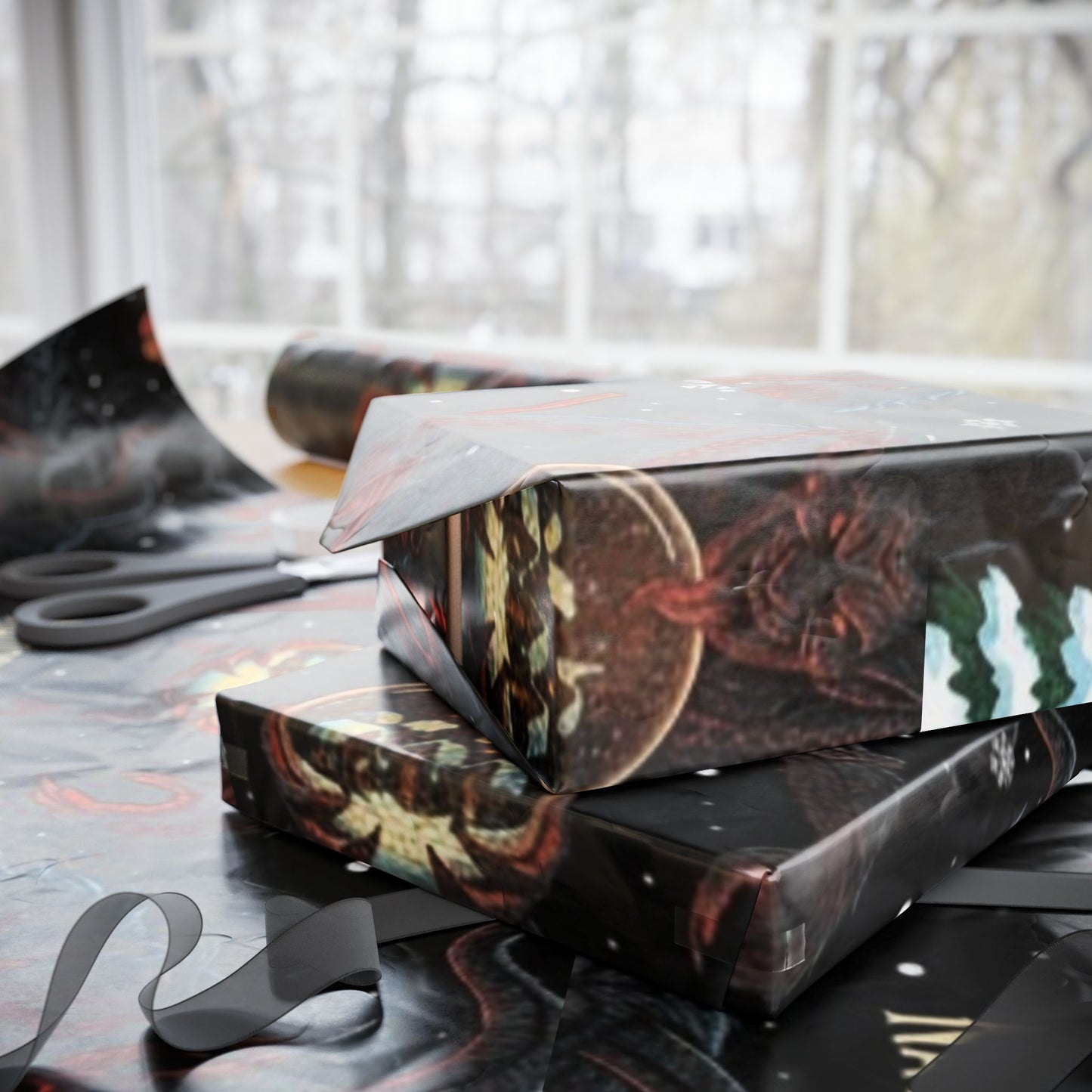 Krampus "Naughty or Nice" Wrapping Paper Roll