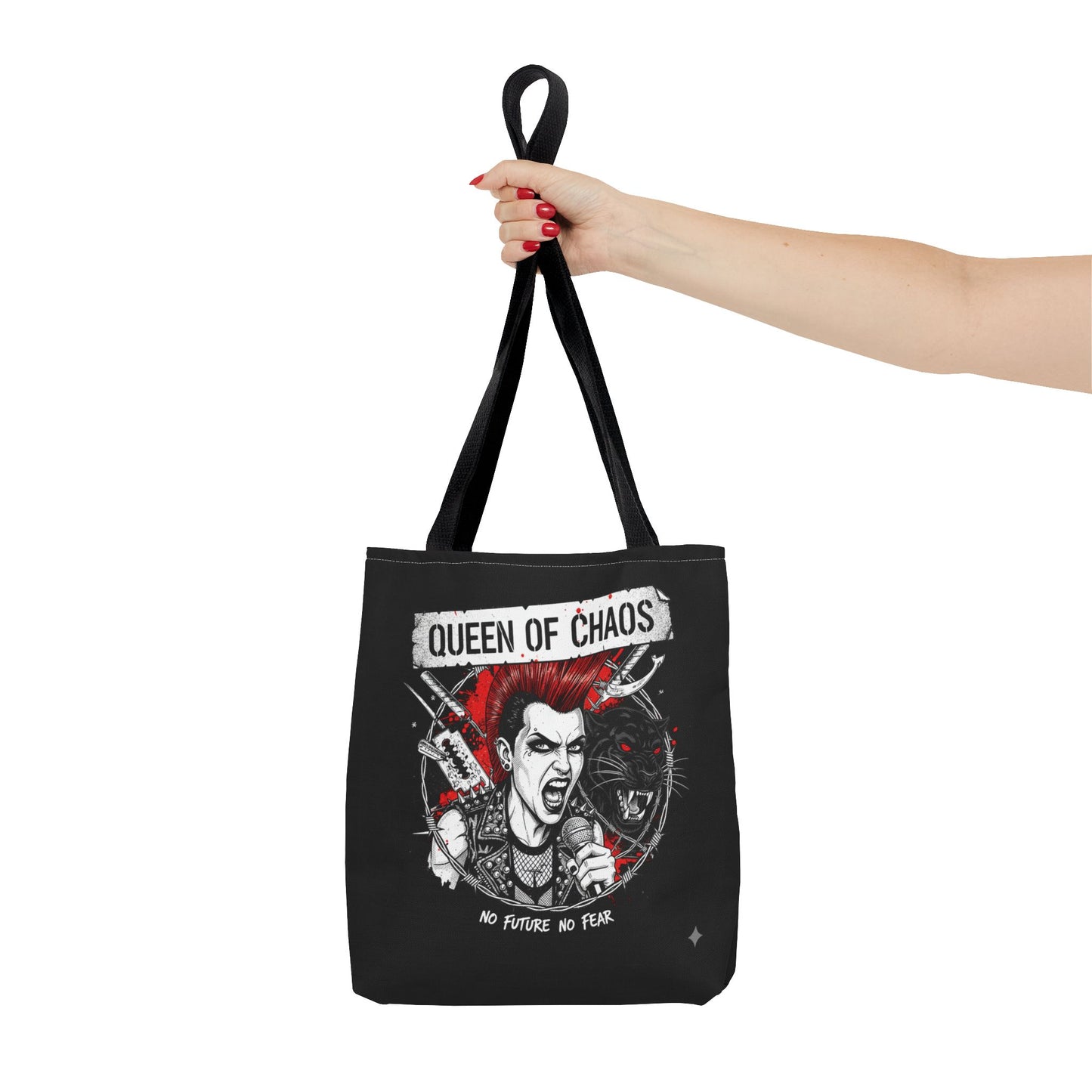 Queen of Chaos Tote Bag | Punk Style Accessory