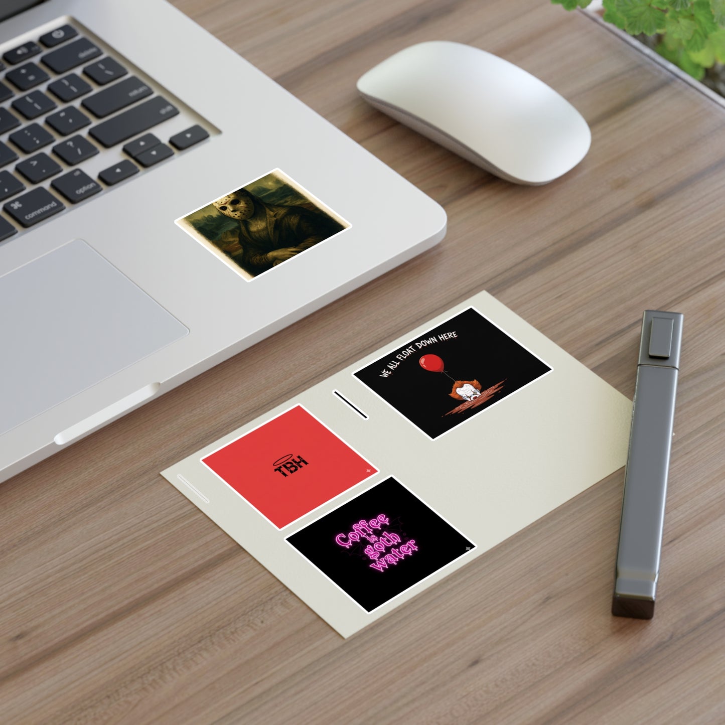 Horror Sticker Sheet Set - Coffee is Goth Water
