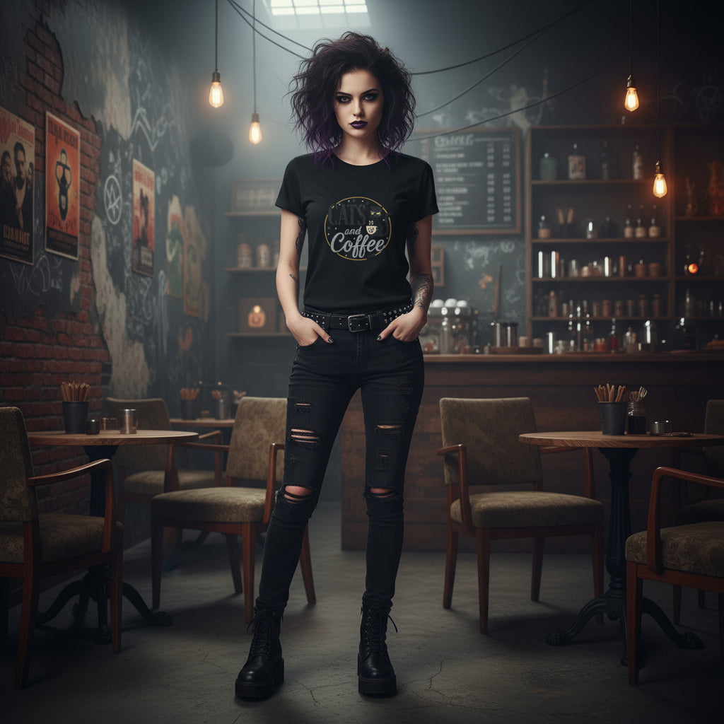 Cats and Coffee Unisex T-Shirt