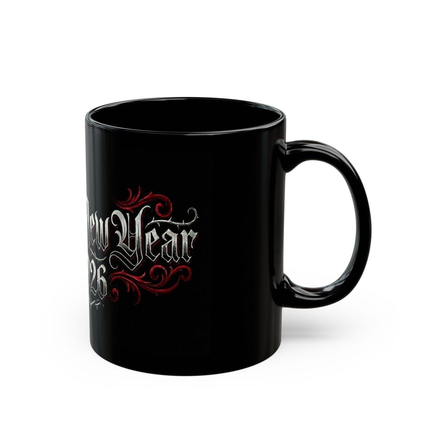 Happy New Year 2026 Black Mug