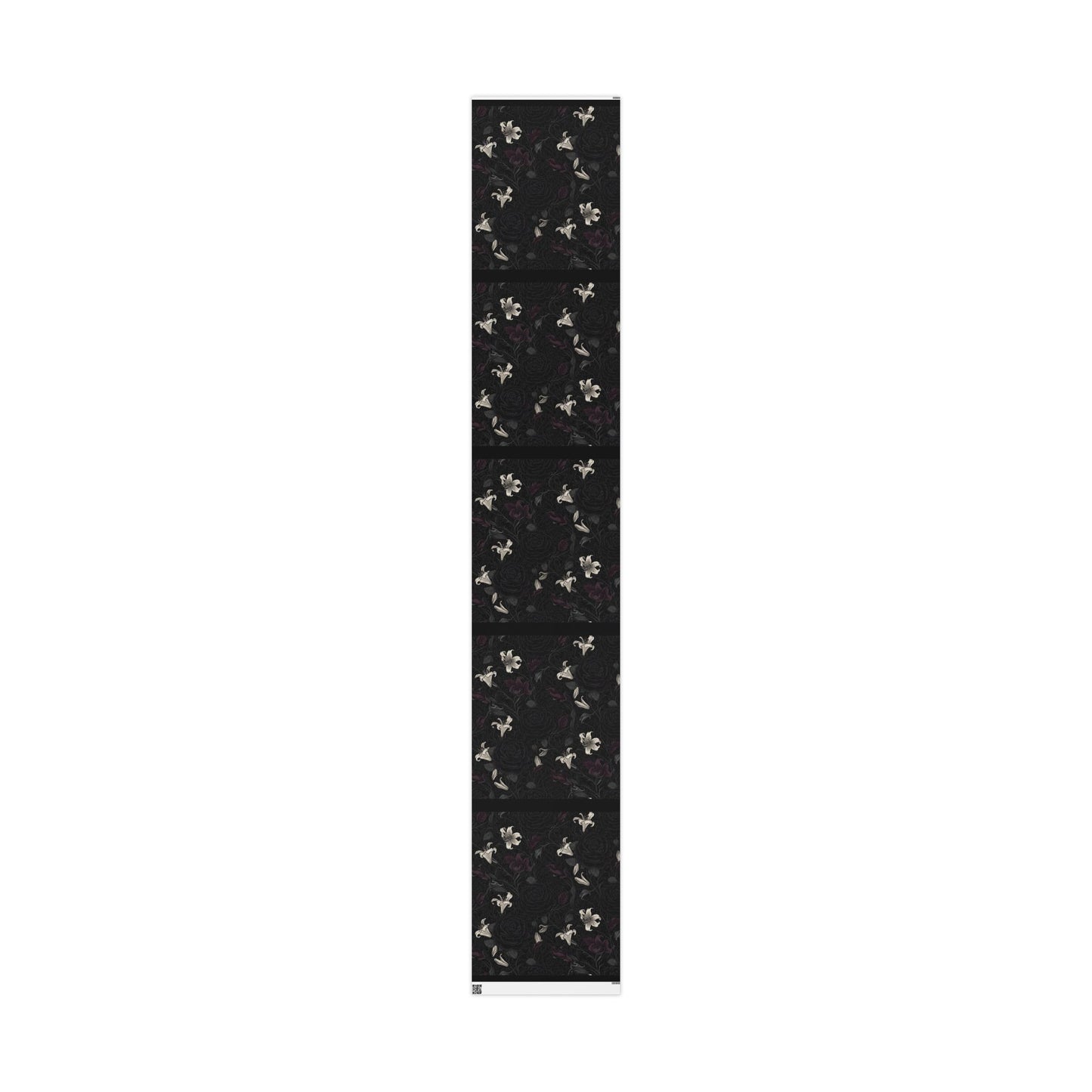 Floral Noir Wrapping Paper Roll