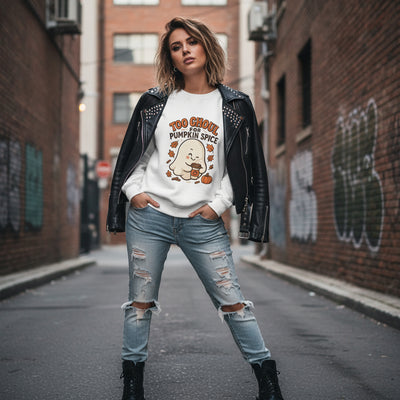 Too Ghoul for Pumpkin Spice Sweatshirt
