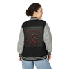 Letterman Gothic 13 Red Metal Patch Varsity Jacket