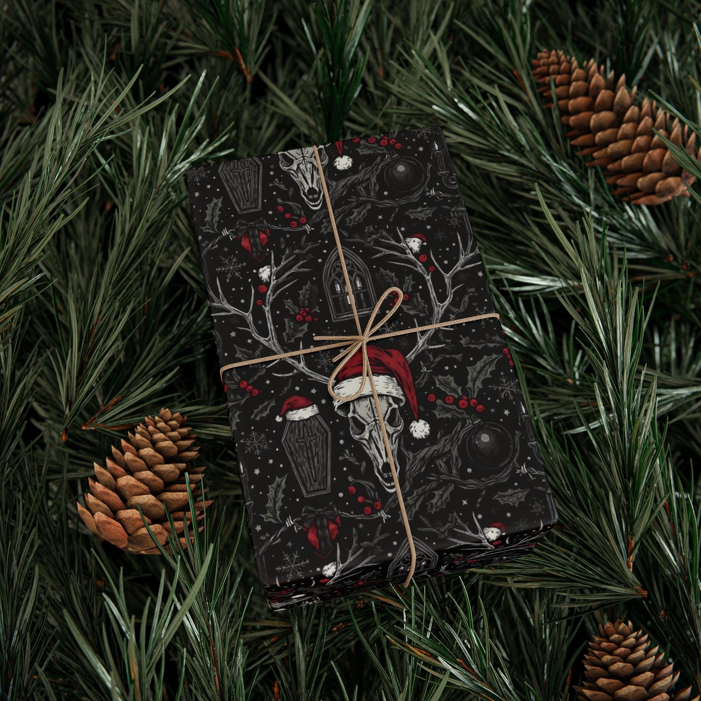 Noel Noir Wrapping Paper Roll