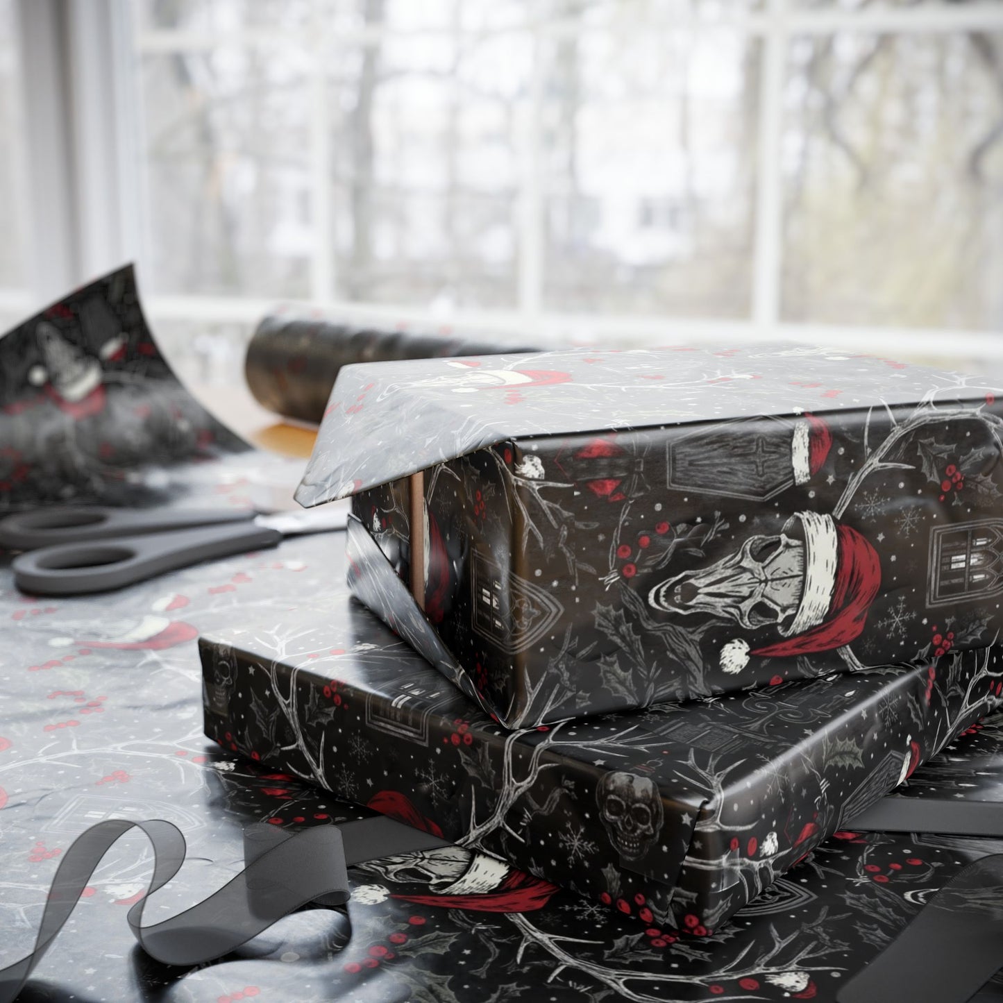 Noel Noir Wrapping Paper Roll