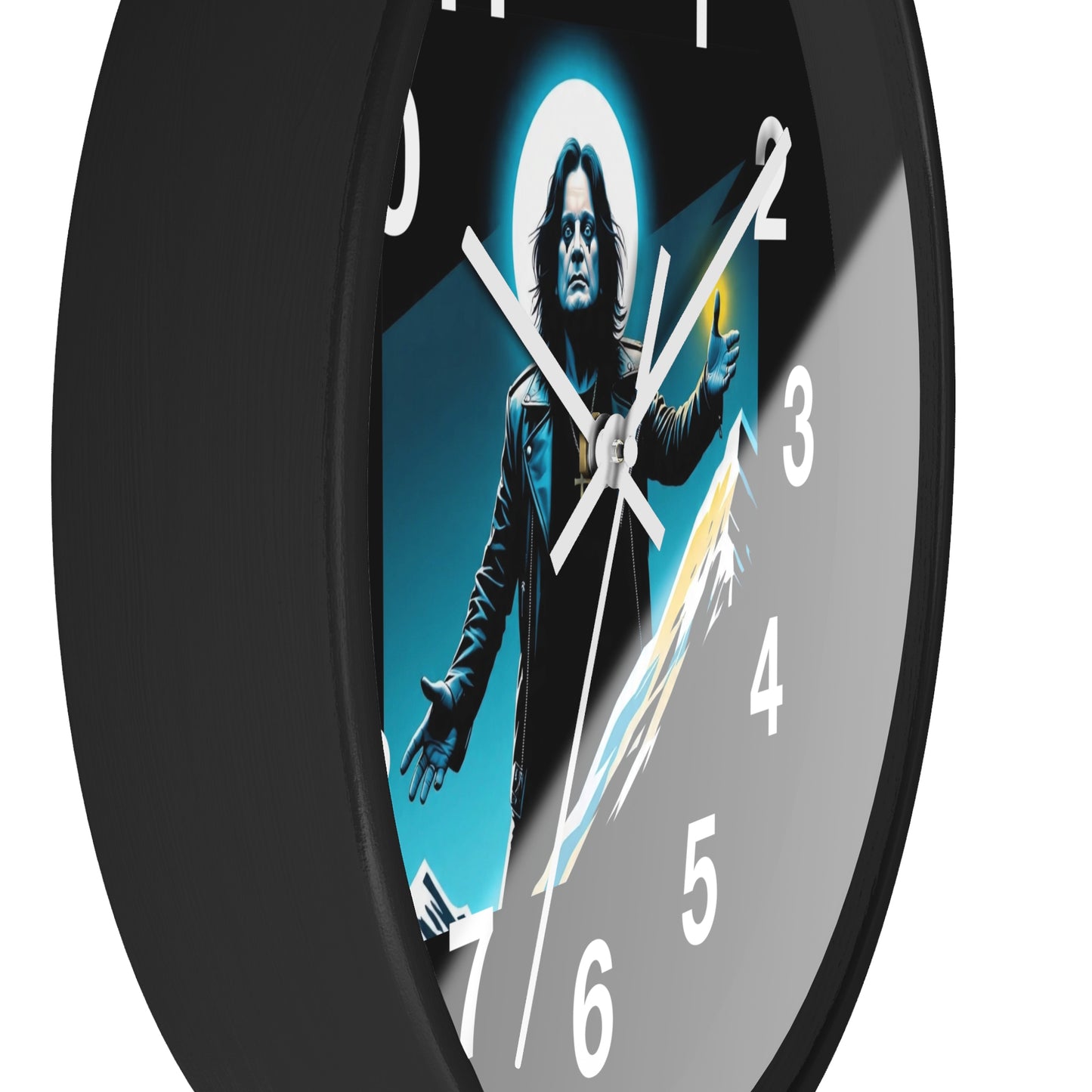 Ozzy Stylish Black Wall Clock with Iconic Design