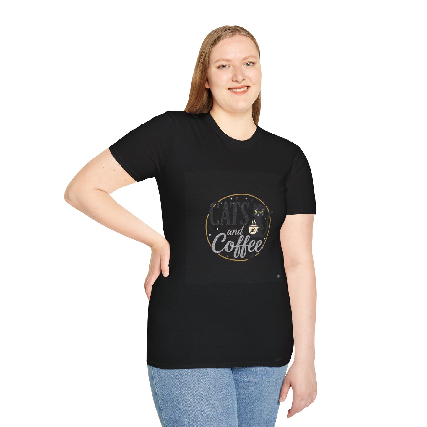 Cats and Coffee Unisex T-Shirt
