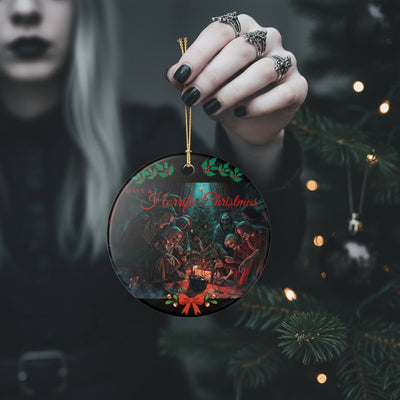 Have a Horrific Christmas Ceramic Ornament