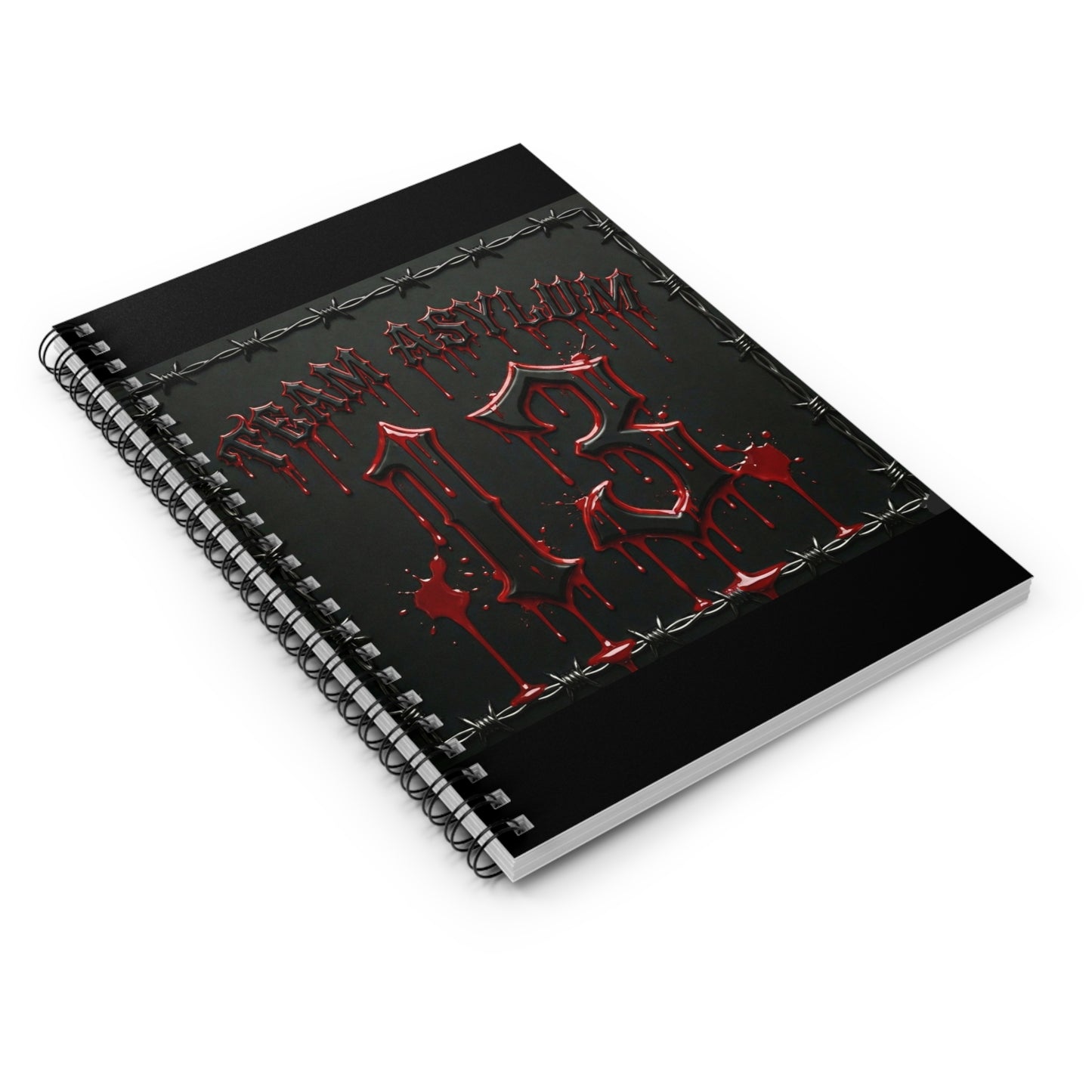 Gothic Team Asylum 13 Spiral Notebook